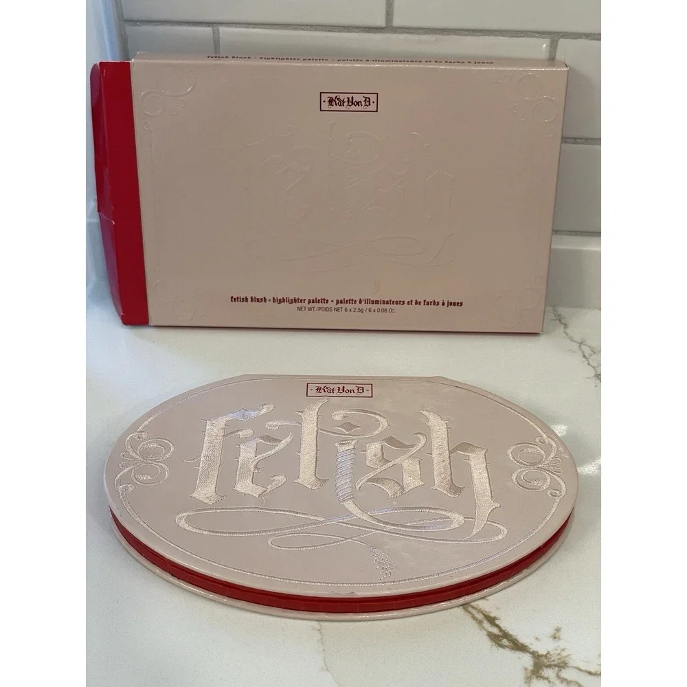 Kat Von D Fetish Blush & Highlighter Palette Limited Edition Holiday New Open